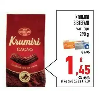 Conad Bistefani Krumiri Classici offerta
