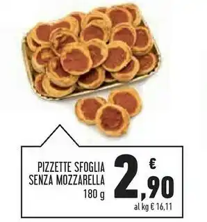 Conad Pizzette Sfoglia Senza Mozzarella 180g offerta