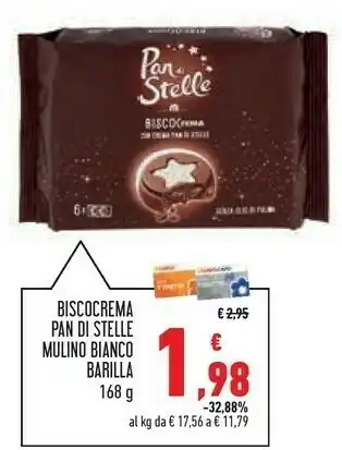 Conad Barilla Mulino Bianco Pan Di Stelle Biscocrema 168 G offerta