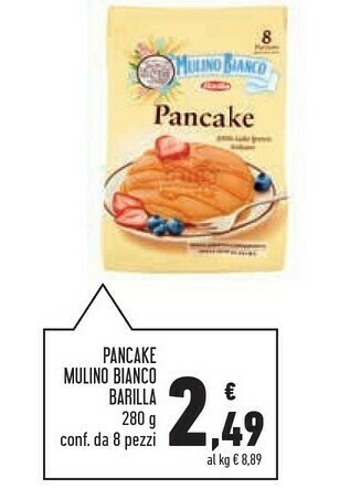 Conad Mulino Bianco Pancake 280 G(ml) offerta