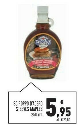 Conad Steeves maples Sciroppo D'acero offerta