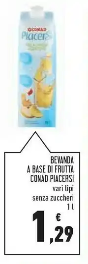Conad Conad Bevanda A Base Di Ananas 1000ml offerta