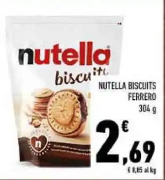 Conad NUTELLA BISCUITS FERRERO 304 g offerta