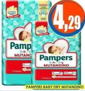 Giunigor PAMPERS BABY DRY MUTANDINO offerta