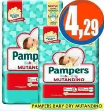 PAMPERS BABY DRY MUTANDINO