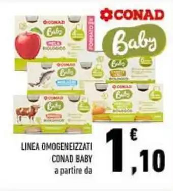 Conad LINEA OMOGENEIZZATI CONAD BABY offerta