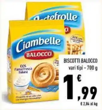 Conad BISCOTTI BALOCCO vari tipi - 700 g offerta