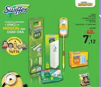 Spazio Conad Linea Swiffer 2in1 8 panni dry + 3 panni wet offerta