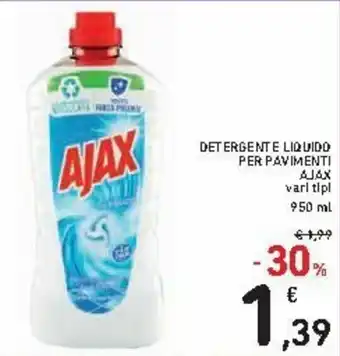 Spazio Conad Ajax Detergente Liquido per Pavimenti 950ml offerta