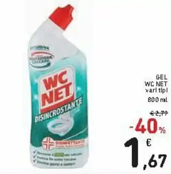 Spazio Conad WC Net Gel 800ml offerta