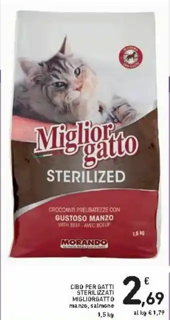 Spazio Conad Miglior Gatto Cibo per Gatti Sterilizzati 1,5kg offerta