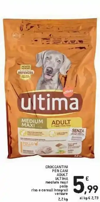 Spazio Conad Ultima Croccantini per Cani Adult 2,2kg offerta