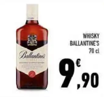 Conad WHISKY BALLANTINE'S 70 cl offerta