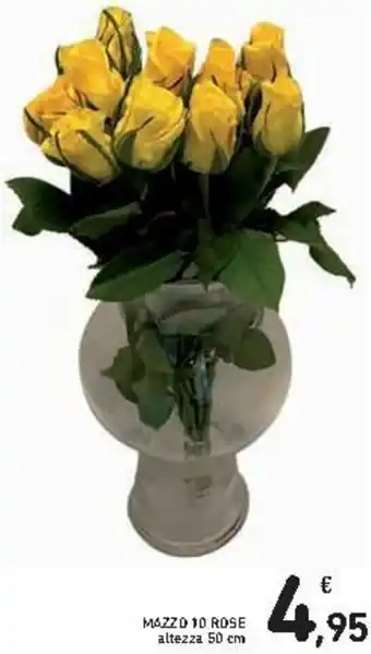 Spazio Conad Mazzo 10 Rose 50cm offerta