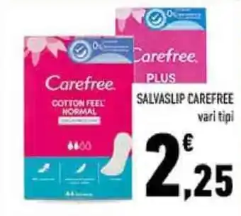 Conad SALVASLIP CAREFREE vari tipi offerta