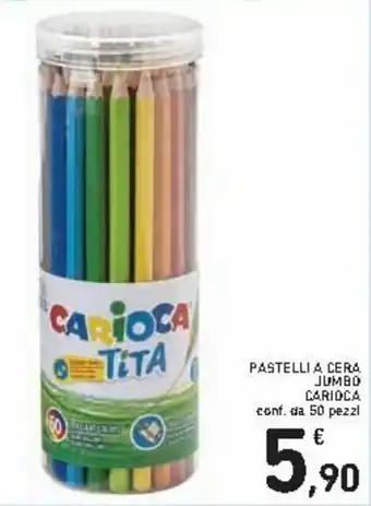Spazio Conad Carioca Jumbo Pastelli A Cera 50 pezzi offerta