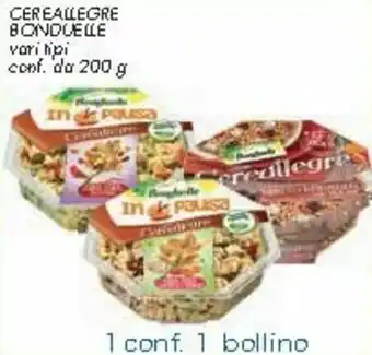 Spazio Conad Bonduelle Cereallegre 200g offerta