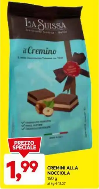 DPiù CREMINI ALLA NOCCIOLA 150 g offerta