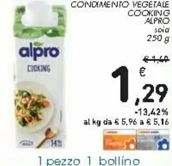 Spazio Conad Alpro Condimento Vegetale Cooking 250g offerta