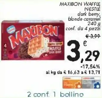 Spazio Conad Nestlé Maxibon Waffle 240g 4pz offerta
