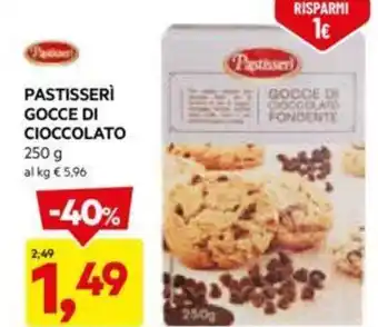 PASTISSERI GOCCE DI CIOCCOLATO 250 g
