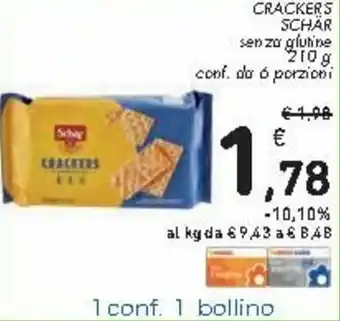 Spazio Conad Schär Crackers 210g offerta