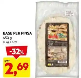 DPiù BASE PER PINSA 450 g offerta
