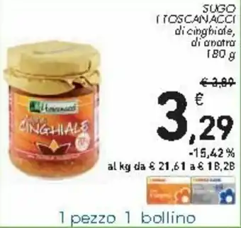 Spazio Conad Sugo I Toscanacci 180g offerta