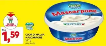 DPiù CUOR DI MALGA MASCARPONE 250 g offerta