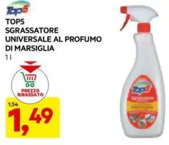 DPiù TOP5 SGRASSATORE UNIVERSALE AL PROFUMO DI MARSIGLIA 1 L offerta
