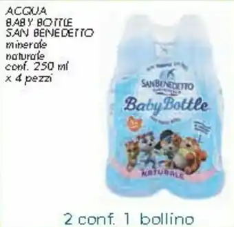 Spazio Conad San Benedetto Baby Bottle Acqua 250ml x 4 pezzi offerta