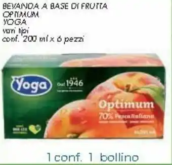 Spazio Conad Yoga Optimum Bevanda a Base di frutta 200ml x 6 pezzi offerta