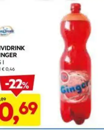 DPiù VIVIDRINK GINGER 1,5 L offerta
