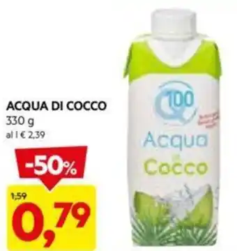 DPiù ACQUA DI COCCO 330 g offerta