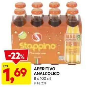 DPiù APERITIVO ANALCOLICO 8 x 100 ml offerta