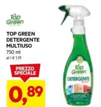 DPiù TOP GREEN DETERGENTE MULTIUSO 750 ml offerta