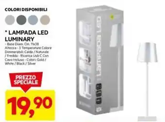 DPiù LAMPADA LED LUMINARY offerta