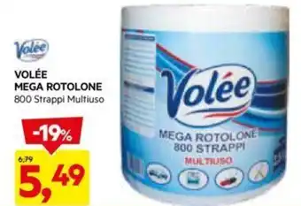 DPiù VOLÉE MEGA ROTOLONE 800 Strappi Multiuso offerta