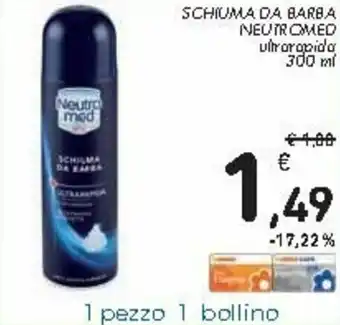 Spazio Conad Neutromed Schiuma da Barba 300ml offerta