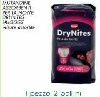 Spazio Conad Huggies DryNites Mutandine Assorbenti per La Notte offerta