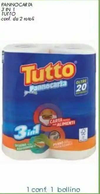 Spazio Conad Tutto Pannocarta 3 in 1 2 rotoli offerta