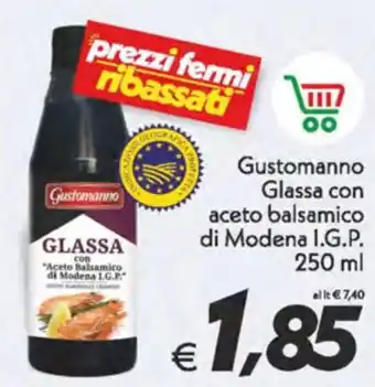 Iper Super Conveniente Gustomanno Glassa con aceto balsamico di Modena I.G.P. 250 ml offerta