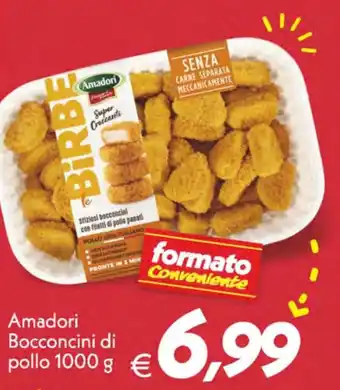Iper Super Conveniente Amadori Bocconcini di pollo 1000 g offerta