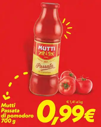 Iper Super Conveniente Mutti Passata di pomodoro 700 g offerta