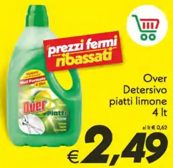 Iper Super Conveniente Over Detersivo piatti limone 4 It offerta