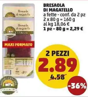 PENNY Bresaola di Magatello 2x80g offerta