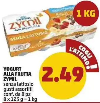 Zymil Yogurt Alla Frutaa 8pz 125g