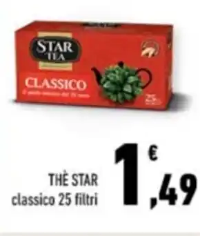 Conad Margherita THÈ STAR classico 25 filtri offerta