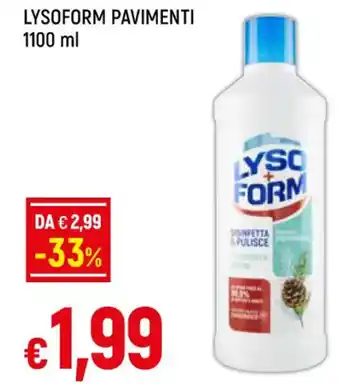 Galassia LYSOFORM PAVIMENTI 1100 ml offerta
