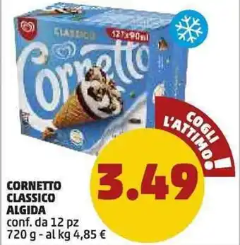 PENNY Algida Cornetto Classico 12pz 720g offerta